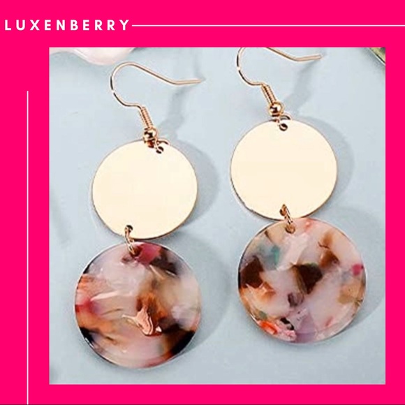 Jewelry - •Colorful Gold Marble Drops•